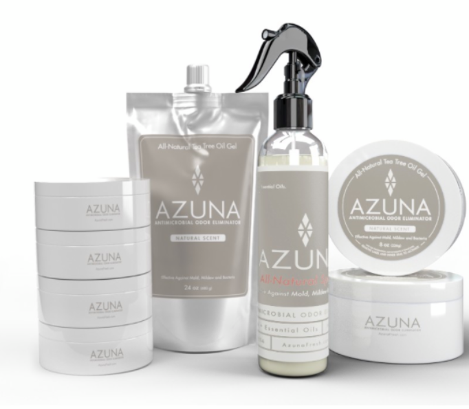 Azuna Launches New NonToxic Mold, Mildew and Odor Eliminator Air Cleaning and Refreshing Solutions